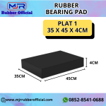 Rubber Elastomer Bearing Pad 35x45x4 cm plat 1