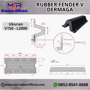 Rubber Fender Type V150 L2000