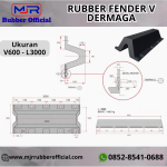 Rubber Fender V Dermaga V600 - L3000