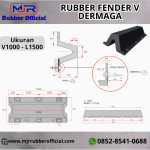 Rubber Fender V Dermaga V1000 - L1500