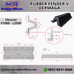 Rubber Fender V Dermaga V1000 - L2500