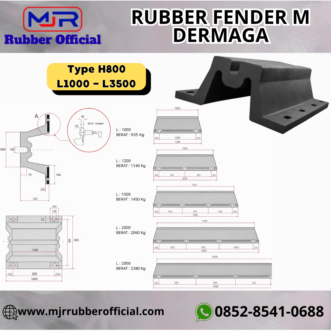 MJR Rubber Official Rubber Fender M 800