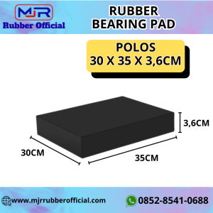 Rubber Elastomer Bearing Pad 30x35x3,6cm