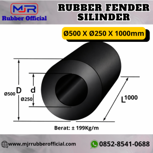 Rubber Fender Silinder Ø500 x Ø250 x 1000 mm