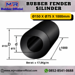 Rubber Fender Silinder Ø150 x Ø75 x 1000 mm