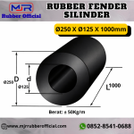 Rubber Fender Silinder Ø250 x Ø125 x 1000 mm